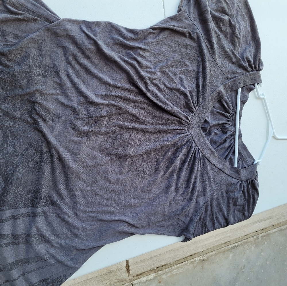 Womens blouse with flared bottom